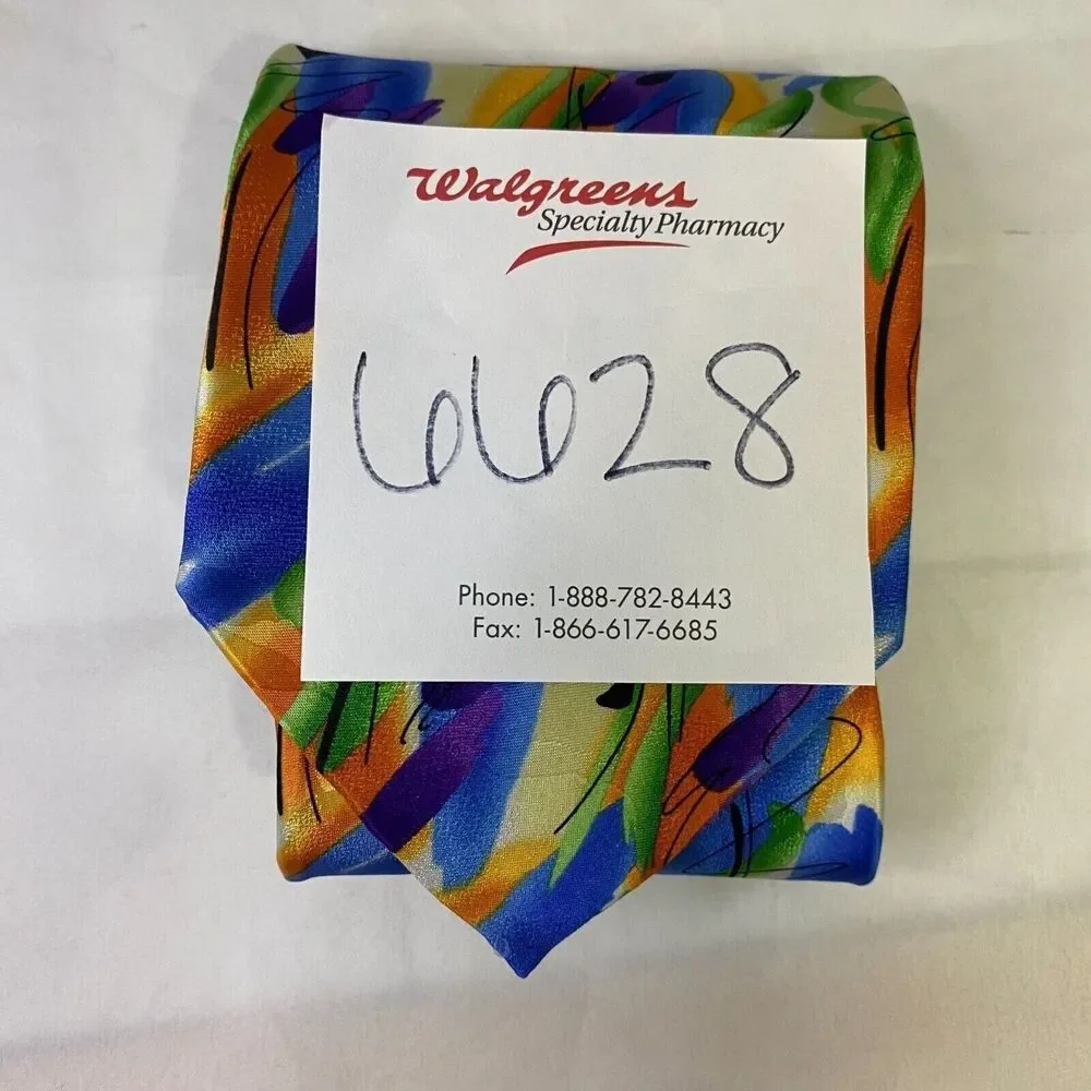 #6628 J Garcia Multicolored Mens Necktie, Tie